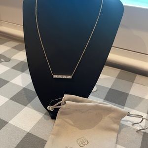 Kendra Scott Jack Necklace in White Crystals
